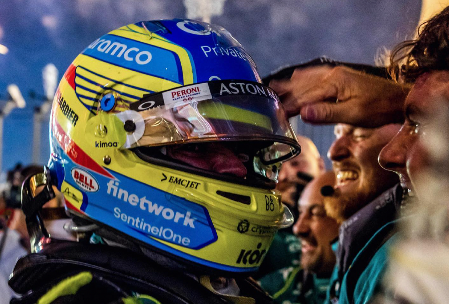 FERNANDO ALONSO LANDS ON THE PODIUM
